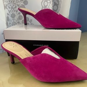 Nine West Kapps 9x9 Pointy Toe Mules, NWT, Size 8